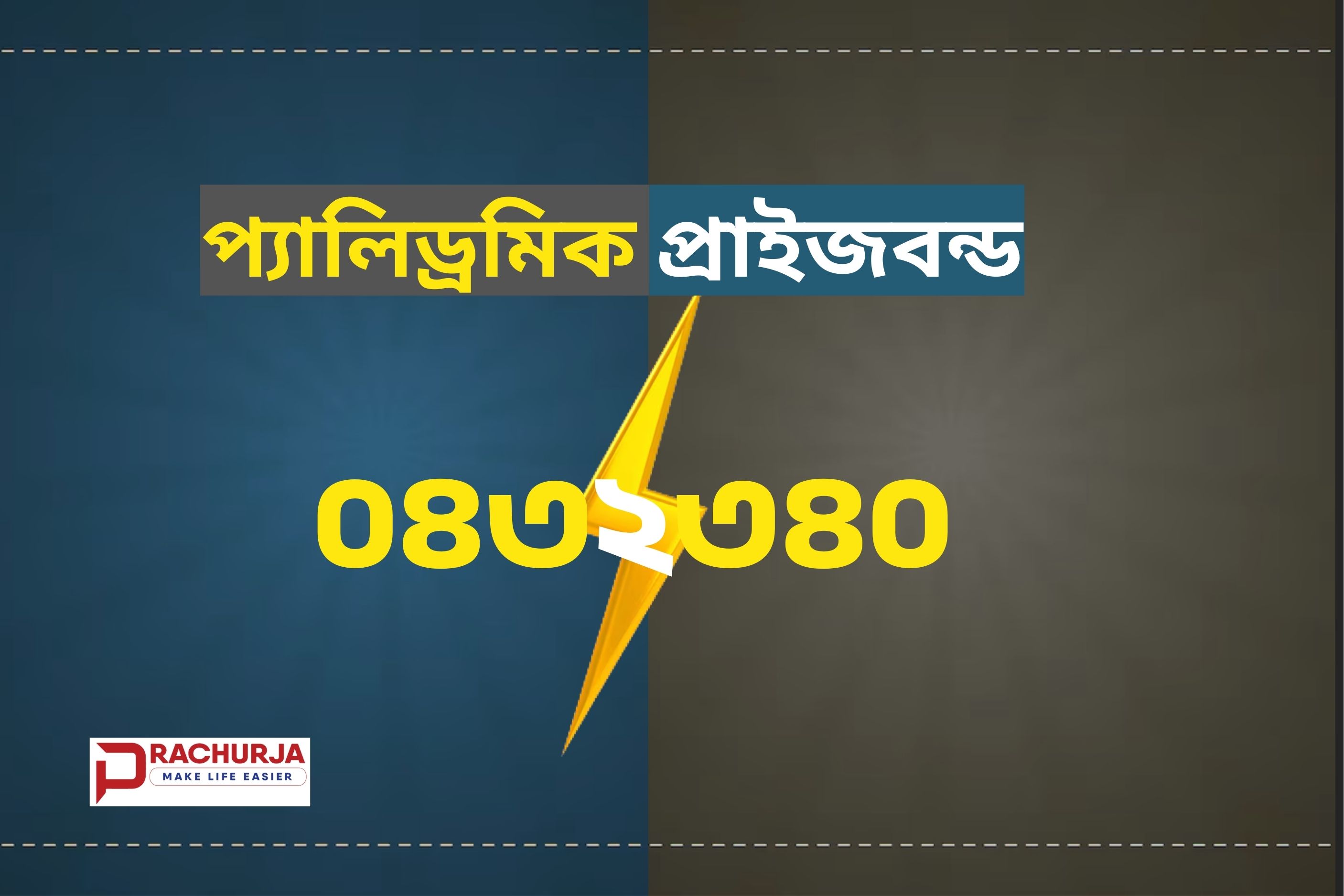 প্যালিড্রমিক নাম্বারের প্রাইজবন্ড চেক করার নতুন ফিচার।
