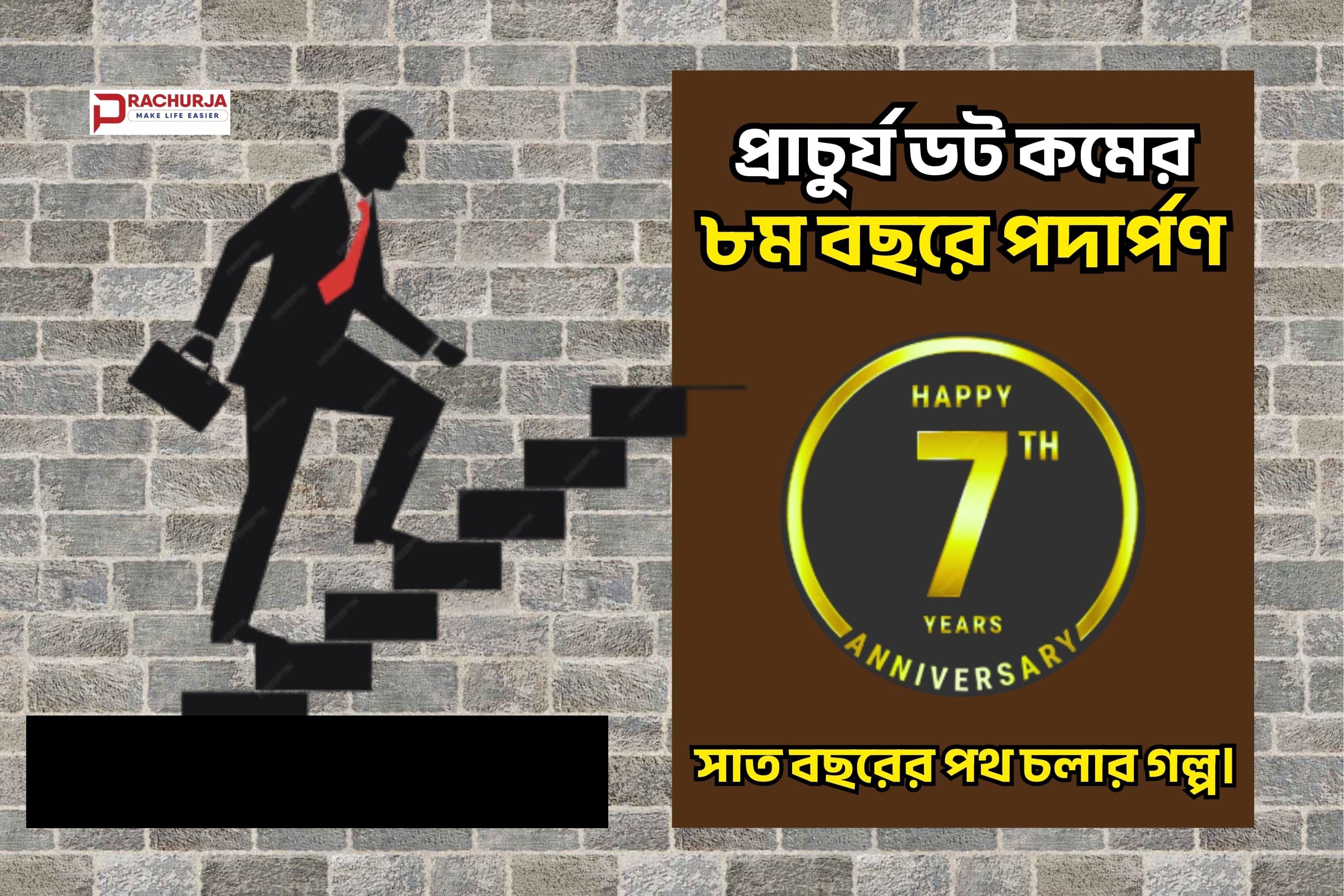 ৮ম বছরে পদার্পণ,  সাত বছরের পথ চলার গল্প।