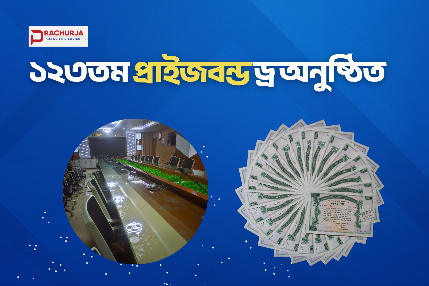 ১২৩তম প্রাইজবন্ড ড্র অনুষ্ঠিত: ৮৪টি প্রথম পুরস্কারের ভাগীদার হচ্ছেন কারা?